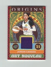 JORDIN CANADA 2023 Panini Origins WNBA RED JERSEY #40/49 Art Nouveau