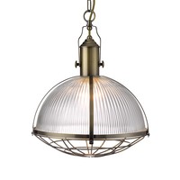 Searchlight Industrial 1 Light Traditional Ceiling Pendant Antique Brass 7601ab Searchlight Industrial 1 Light Traditional Ceiling Pendant Antique Brass 7601ab