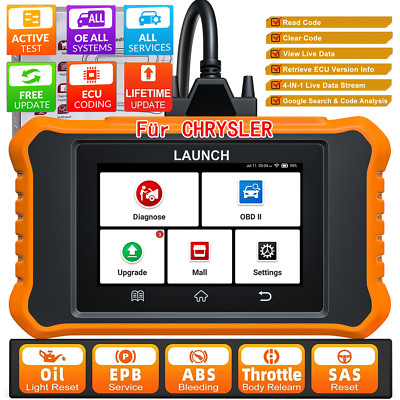 LAUNCH Creader Elite 2.0 OBD2 KFZ Diagnosegerät OBD Scanner Für Chrysler Dodge