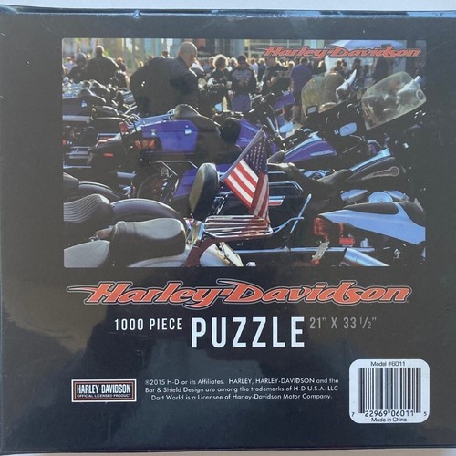 Harley Davidson Motorcycle Jigsaw Puzzle Collector's Edition 1000 Piece 21x35.5 - Picture 2 of 9