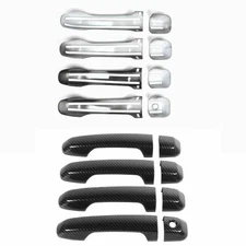 For Toyota 4Runner 2010-2024 Carbon Fiber Exterior Side Door Handle Cover Trim