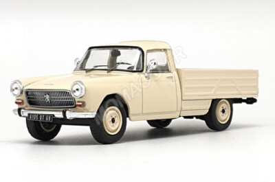 PEUGEOT 404 Pick Up Ouverte Crème de 1973 Voiture de Collection 1/43 Série Limitée à 504 PCS
