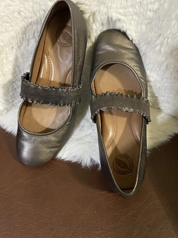 NURTURE by LAMAZE Cuero SEYMOUR Bronce Mary Jane Caminar Planos Zapatos Banda Foto 2 de 4