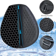 Foldable Motorcycle Seat Comfort 3D Gel Seat Cushion Pressure Relief Air Pad