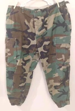 Propper Military Issue Camouflage Camo Combat Pants Button-Fly Size Large Short