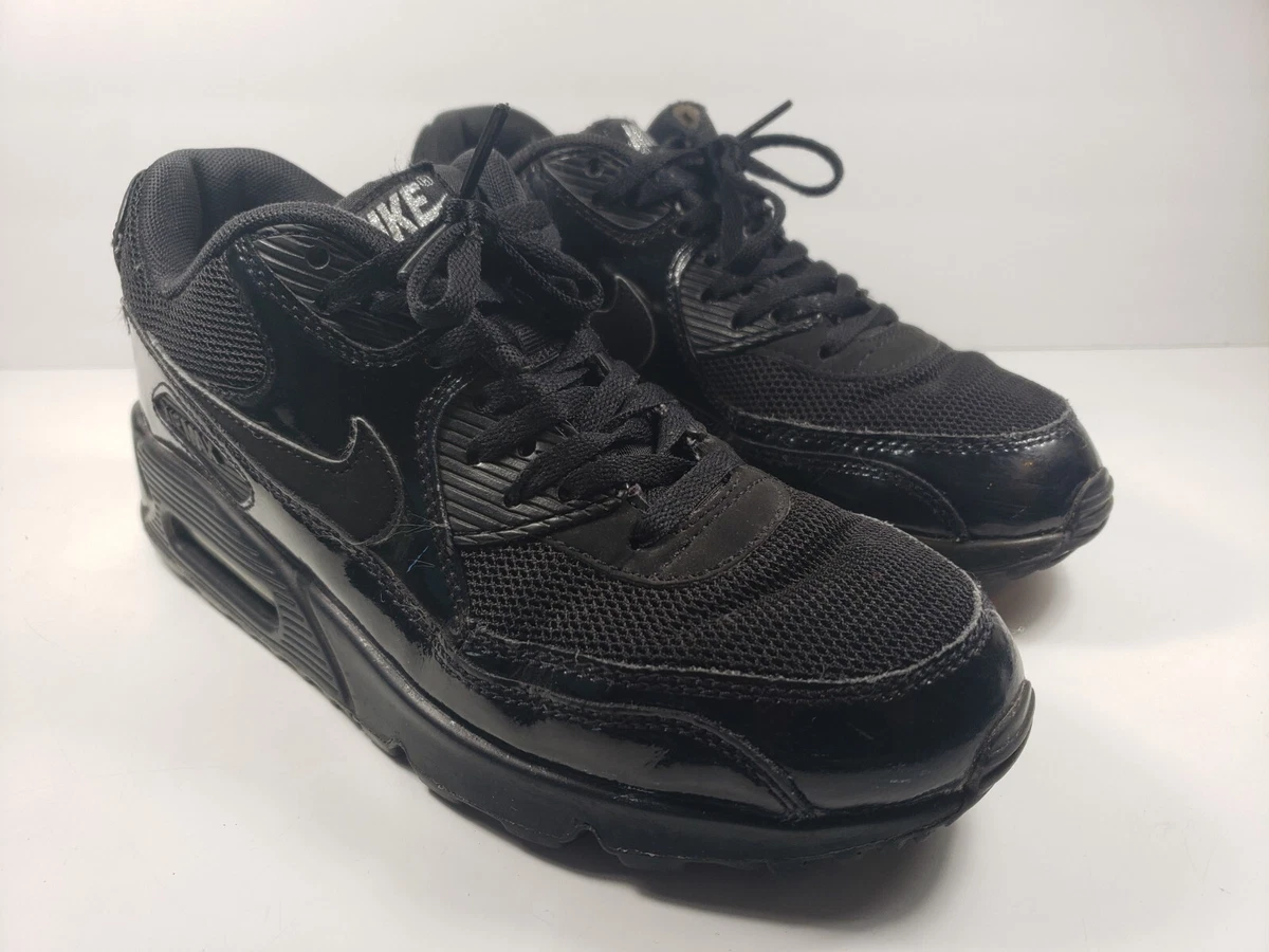 kook een maaltijd Wanten geweer Nike Air Max 90 Premium Black Silver Womens 443817-002 - Size 7 | eBay