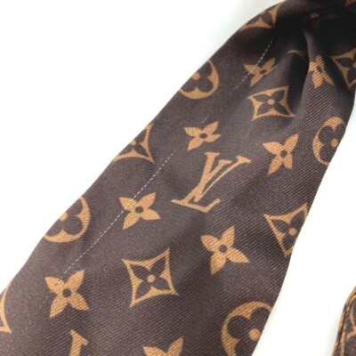 LOUIS VUITTON シルク Louis Vuitton Black/Multicolor Silk Tribute To Marron Monogram
