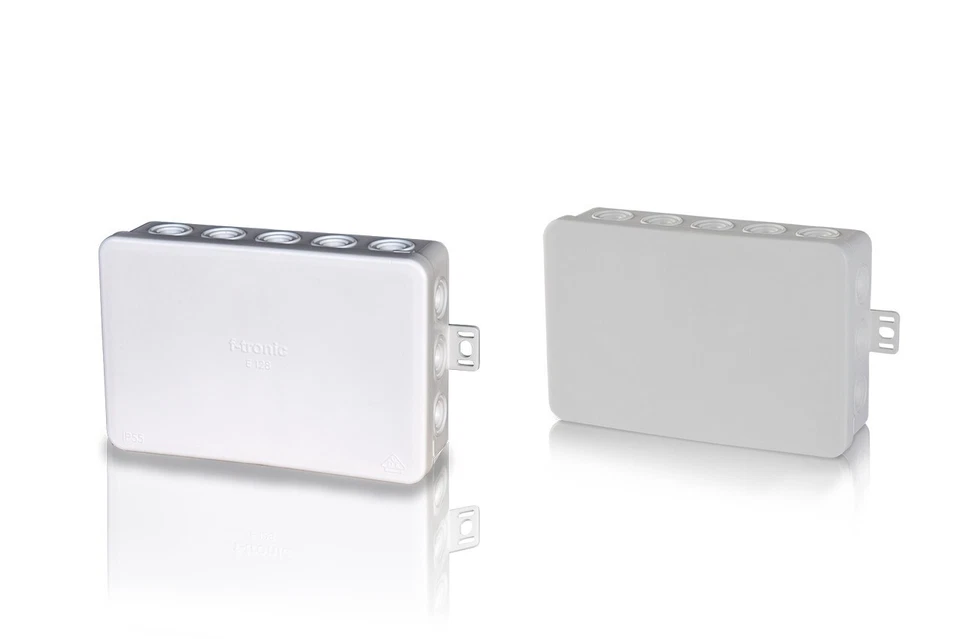 5 x Feuchtraum Abzweigkasten IP54 Aufputz E128 Verteilerdose L/B/T:134x89x40mm  - Bild 2 von 3