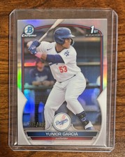2023 Bowman Chrome Yunior Garcia #BCP-142 REFRACTOR /499- Dodgers