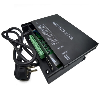 DMX512 LED controller H802RA supports artnet protocol 4 universes 4096 Pixels