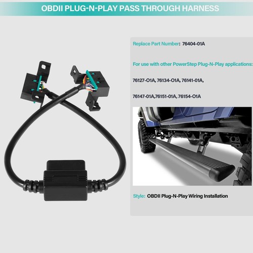 76404-01A Plug-N-Play Pass Through Harness for PowerSteps Running Boards OBDII - Picture 3 of 8