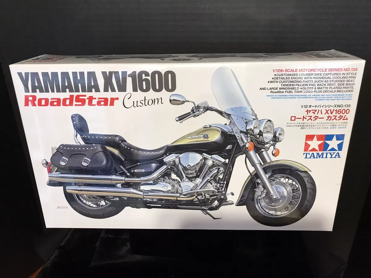 TAMIYA 14135 YAMAHA XV 1600 ROADSTAR CUSTOM MOTORCYCLE MODEL KIT-NIB-1/12 SCALE