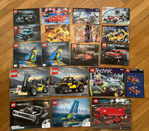 Lot de livrets de manuel d'instructions LEGO TECHNIC 42111 42079 42105 75913 + plus ! - Photo 1 sur 6