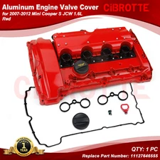 ALUMINUM Valve Cover w/ Gasket & Cap for 07-12 Mini Cooper R55 R56 R57 R58 R59🏅