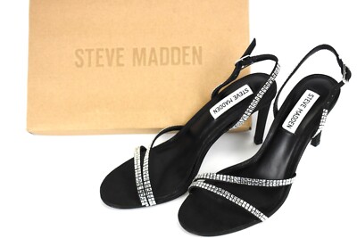Steve Madden Jonze Black Multi Sandalen Damen UK 4 Pailletten
