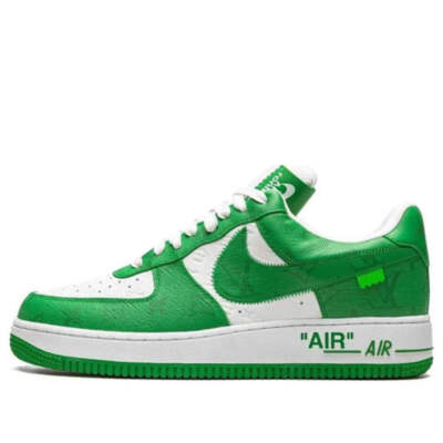 1A9VAU Louis Vuitton Nike Air Force 1 Low By Virgil Abloh White Green