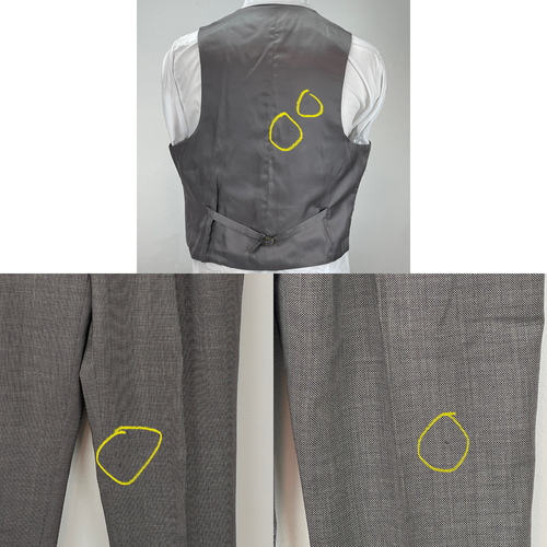 Ralph Lauren Suit Mens 46R 39W Gray Wool Jacket Pants Vest 3 Piece Set - Picture 21 of 22