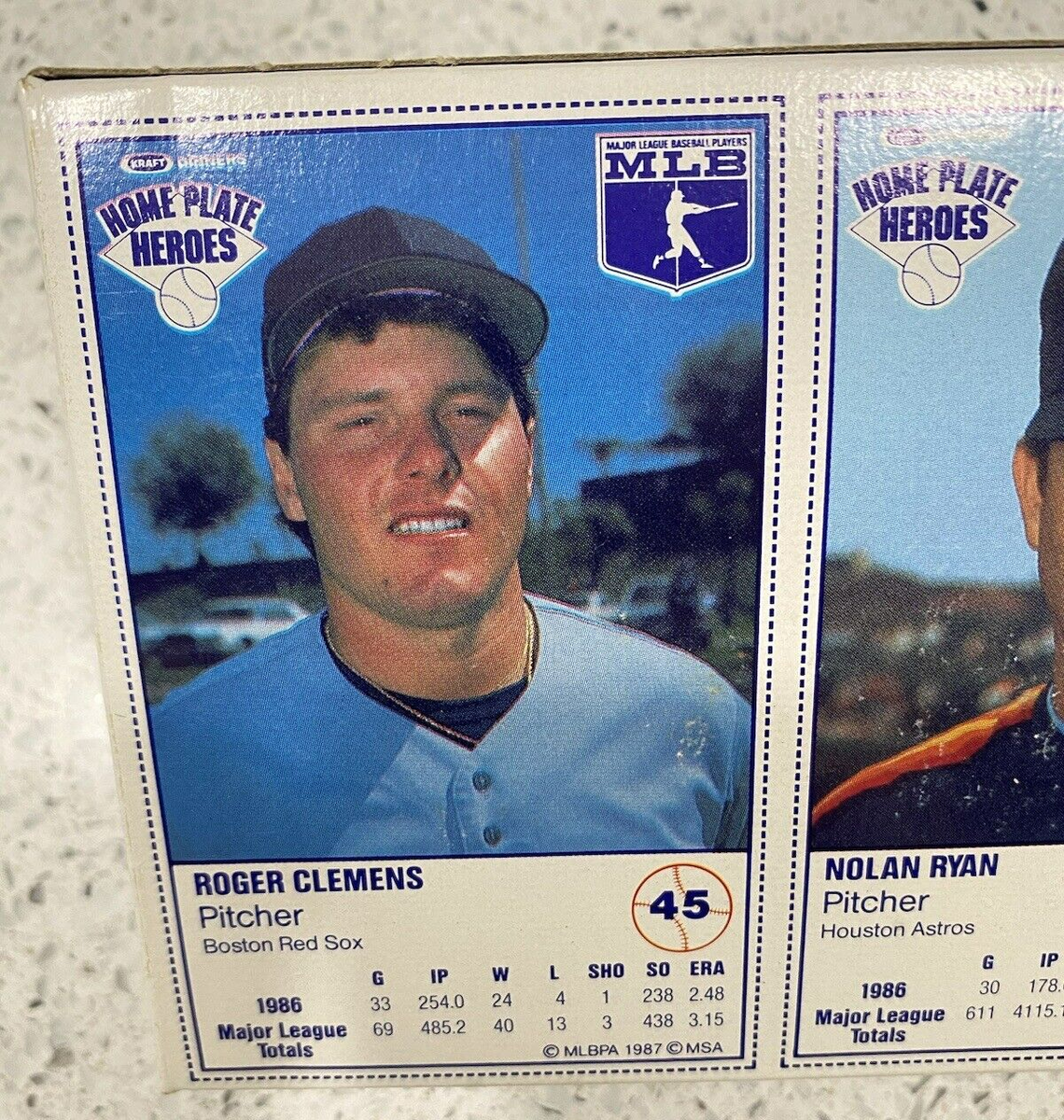 Kraft Home Plate Heroes baseball players cards. Sealed in box