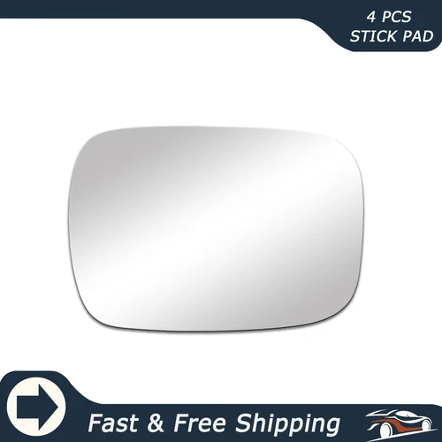 Over Door Mirror Glass For 88-99 Chevy GMC C/K1500 2500 3500 Driver Side Flat