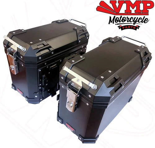 Pair of Adventure Bike Motorcycle Pannier Box Side Saddle Bag Luggage Case 28L