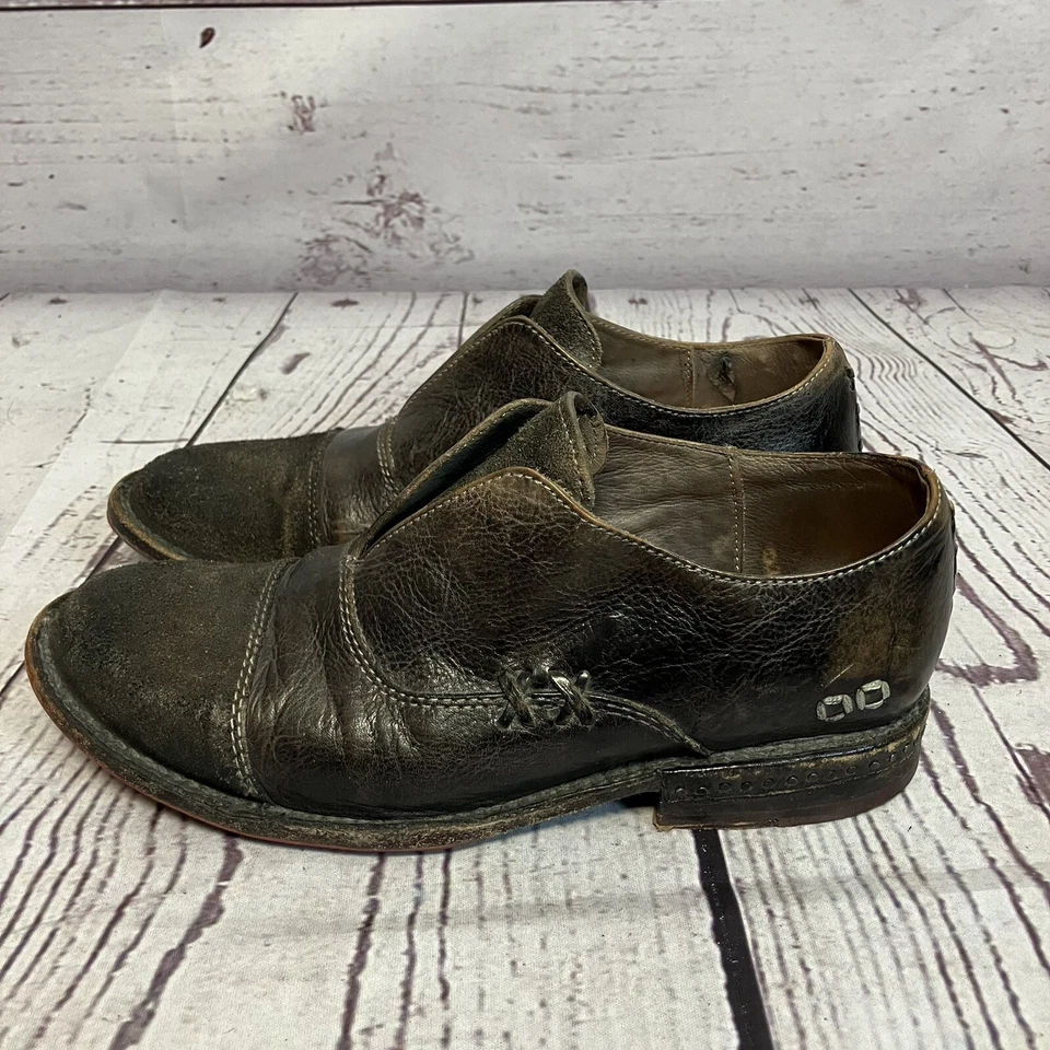 Zapato Oxford Bed Stu para mujer 7 rosa puntera envejecida a mano sin cordones Foto 4 de 4