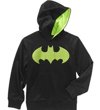 Batman Pullover Hoodie 4 5 XS 8 M 10-12 L 14 16 XL 18 XXL New Child Sweatshirt