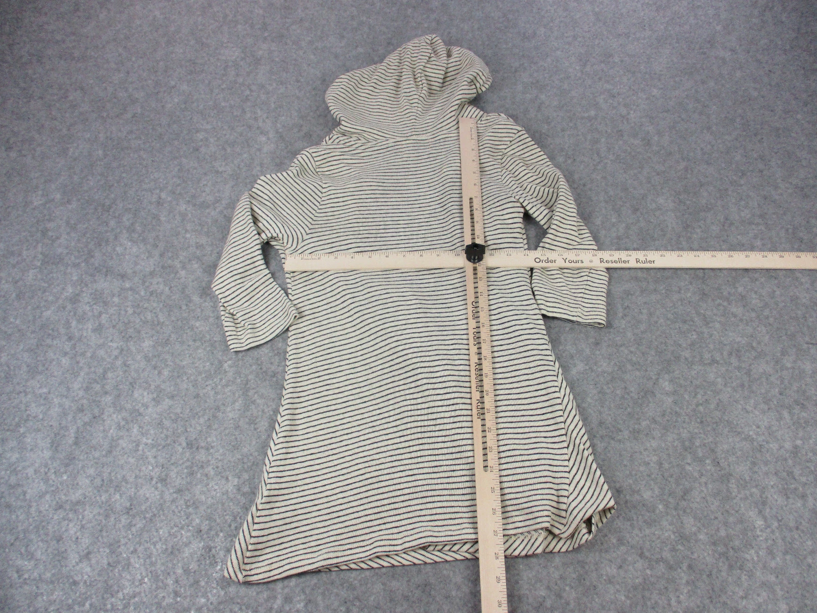 OFF WHITE NUOVO Maglione Cardigan Sabato Domenica Donna Small Off Bianco Nero Open