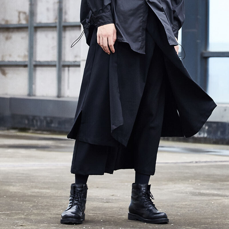 Japanese Harajuku Men Women Wide Leg Dress Pants Punk Rock Japanese Harajuku Men Women Wide Leg Dress Pants Punk Rock