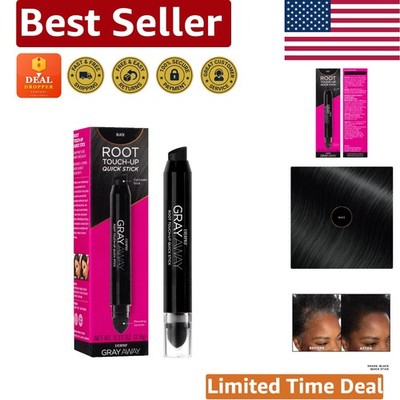 Gray Away Root Touch-Up Stick, Black - Ammonia-Free 0.1 Oz for Seamless Coverage