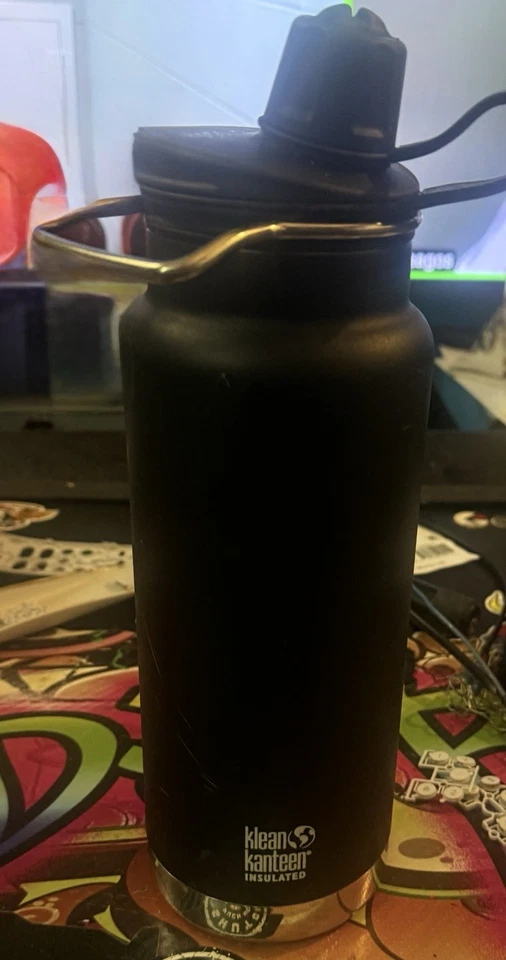 Taza de viaje Deathwish Coffee 32 oz Kleen Kanteen de acero inoxidable Foto 2 de 2