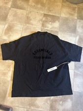 Essentials Fear of God ESSENTIALS Men's Black Logo Crew Neck T-Shirt M LEGIT 