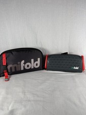 Mifold Grab-And-Go Compact Car Booster Portable Seat, 40-100 Lbs Black With Case