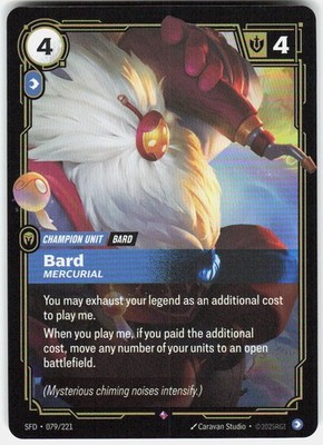 Bard Mercurial Foil 079/221 Spiritforged Riftbound League of Legends