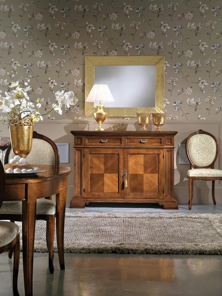 Kommode Mit Spiegel Konsole MöBel Kommoden Schrank Design Luxus Sideboard 2Tlg.-image