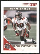 2011 Score #281 Ronde Barber Tampa Bay Buccaneers 52699