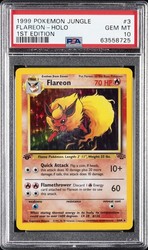 Pokémon TCG Flareon 1st Edition Jungle Holo 3/64