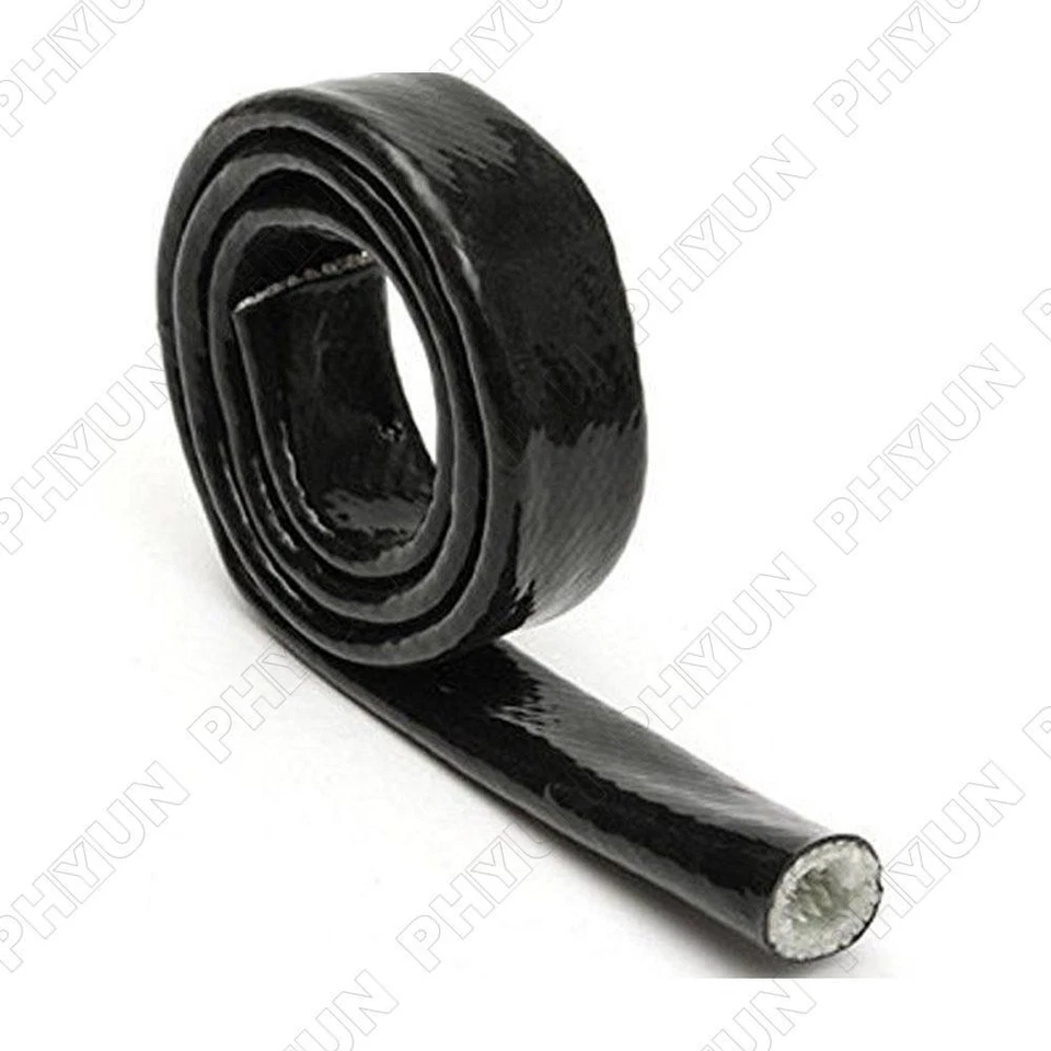 10mm ID New Black Braid Fire Sleeve Flame Heat Shield Fit For 6AN Oil Fuel Lines - Image 4 of 4