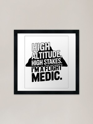High Altitude High Stakes Flight Me gerahmtes Wandbild Poster Leinwanddruck Bild