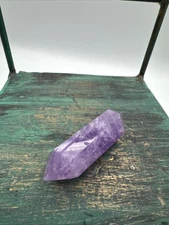Amethyst Crystal 2 Pointed Generator Long Double Terminated Points 21g