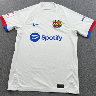 Barcelona 2023 2024 Away Fußball Trikot Small Nike Shirt Soccer Weiß