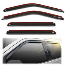 in-Channel Window Rain Guards Fit Ford F150 Supercrew 2015-2025, Fit Ford F1