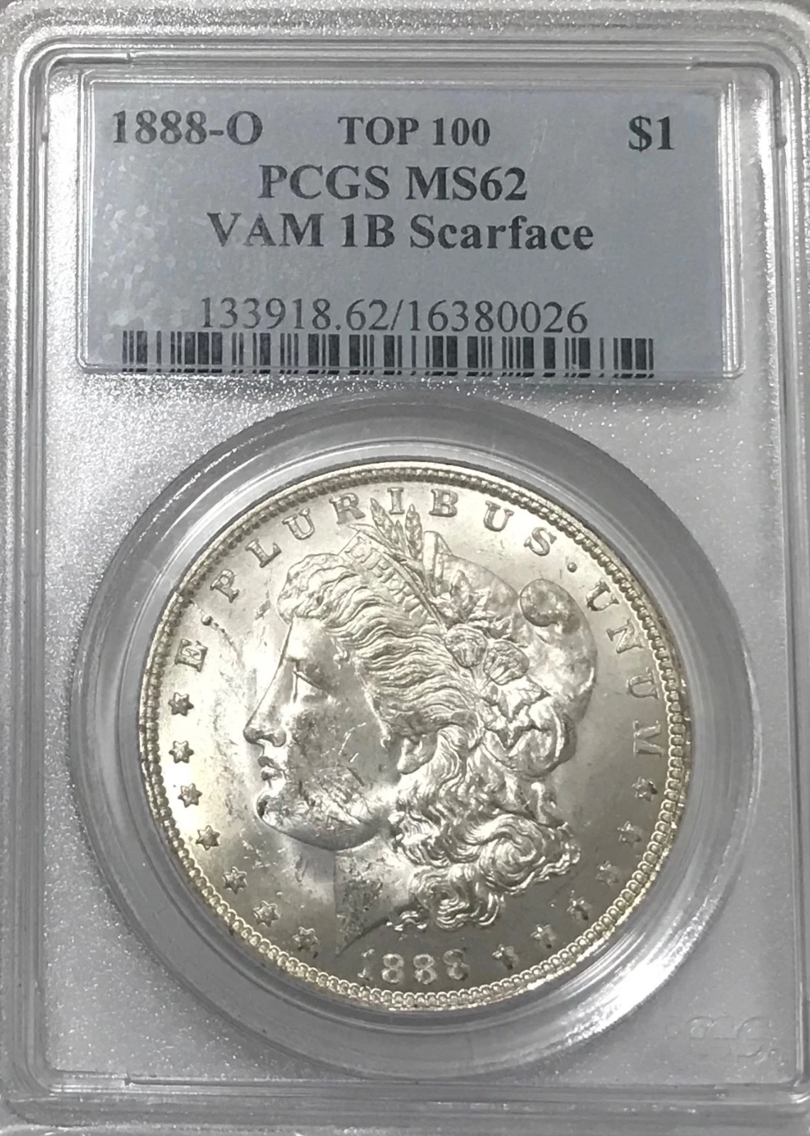 1888-O Scarface VAM 1B PCGS MS62 Morgan Silver Dollar