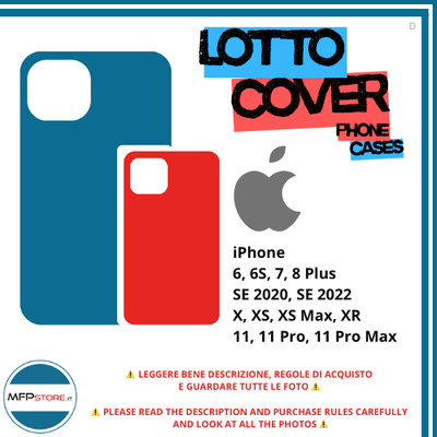 Lotto 130 Cover IPHONE 6,6S,7 8 X, XR, XS, XS Max, 11 11 + Max, Se 20/22