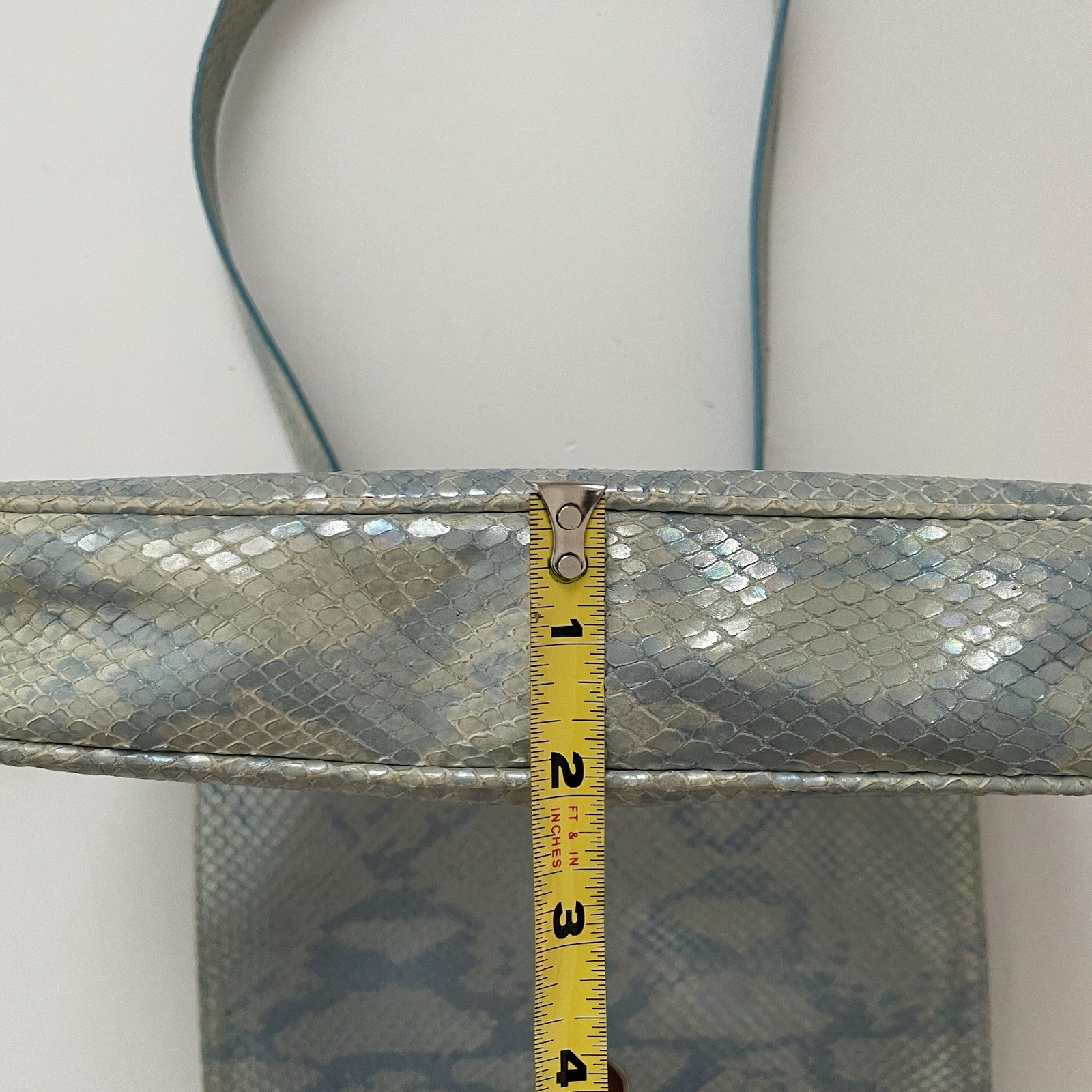 Escada Aqua  Iridescent Python Embossed Leather  … - image 16