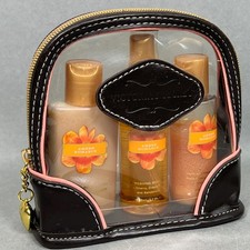 Discontinued Victoria's Secret Amber Romance Body Mist Lotion Wash Gift Set Bag
