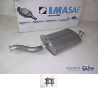 Imasaf Auspuff Msd, Mitteltopf für Opel Frontera B 2.2 DTI 85/88KW 2-TüRer