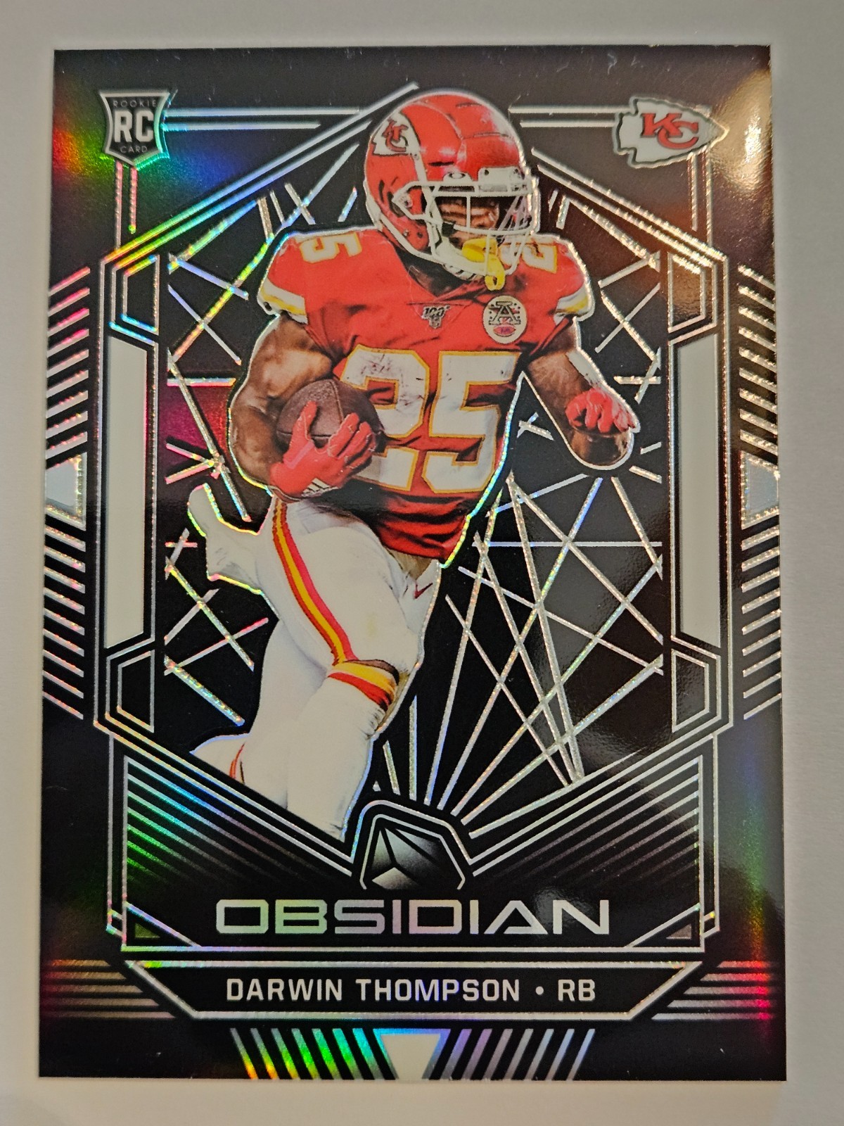 Darwin Thompson - 2019 Panini Obsidian SN 104/125 Rookie Card