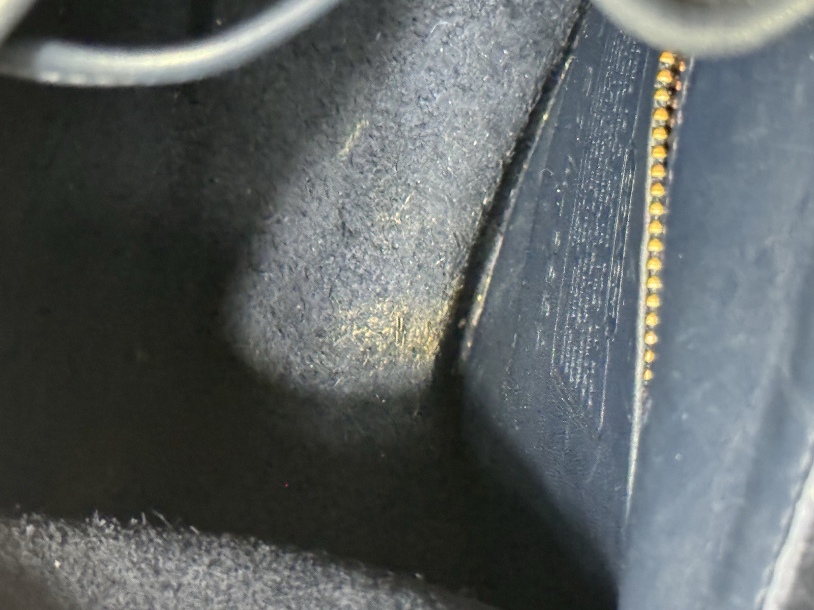 Coach Women's Small Navy Blue Vintage Leather Daypack Backpack thumbnail 7