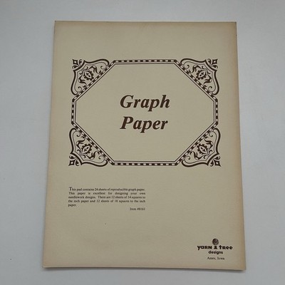Yarn Tree Designs Cross Stitch Needlework Designer's Graph Paper 14 & 18 Square