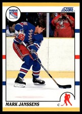 1990-91 Score Rookie and Traded Mark Janssens Rookie New York Rangers #33T